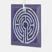 LABYRINTH VIII Glasplatz Ornament Aus Glas (Vorderseite links)