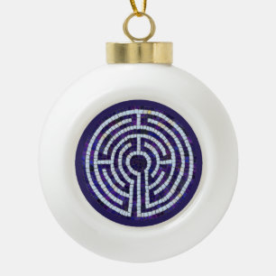 LABYRINTH VIII Keramik Ball Ornament