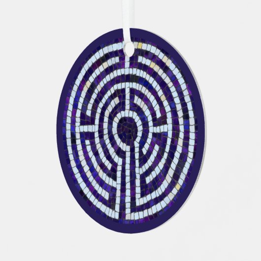 LABYRINTH VIII Metallzirkel Ornament Aus Metall (Vorderseite links)