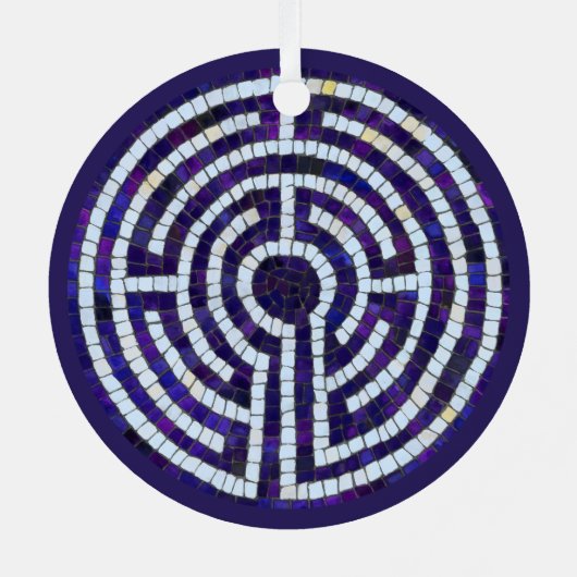 LABYRINTH VIII Metallzirkel Ornament Aus Metall (Rückseite)