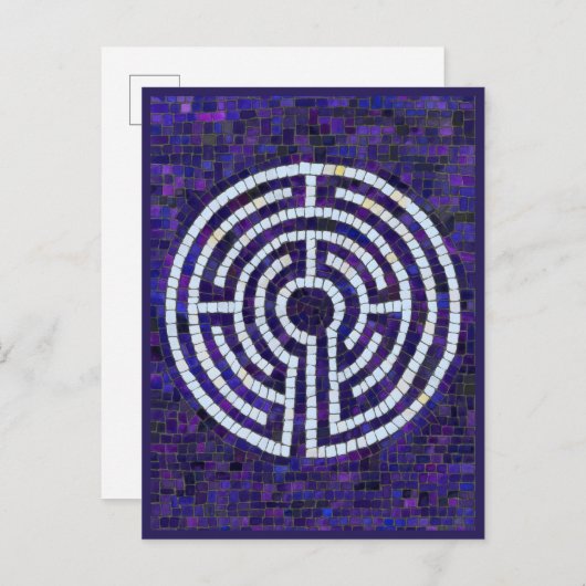 LABYRINTH VIII Postkarte (Vorne/Hinten)