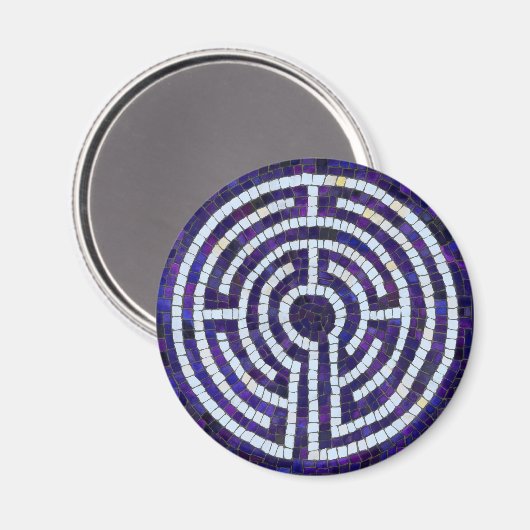 LABYRINTH VIII Round Magnet (Vorderseite/Rückseite)