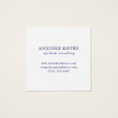 LABYRINTH VIII Square Business Card (Rückseite)