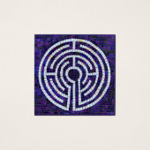 LABYRINTH VIII Square Business Card - Violet (Vorderseite)