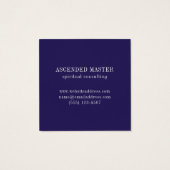 LABYRINTH VIII Square Business Card - Violet (Rückseite)