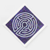 LABYRINTH VIII Standard-Serviette - Weiß Serviette (Ecke)