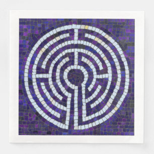 LABYRINTH VIII Standard-Serviette - Weiß Serviette