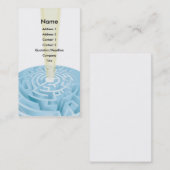 Labyrinth-Visitenkarte-Hintergrundentwurf Visitenkarte (Vorne/Hinten)