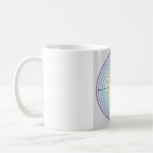 Labyrinth von Chartres Illustration - Rainbow Colo Kaffeetasse (Links)