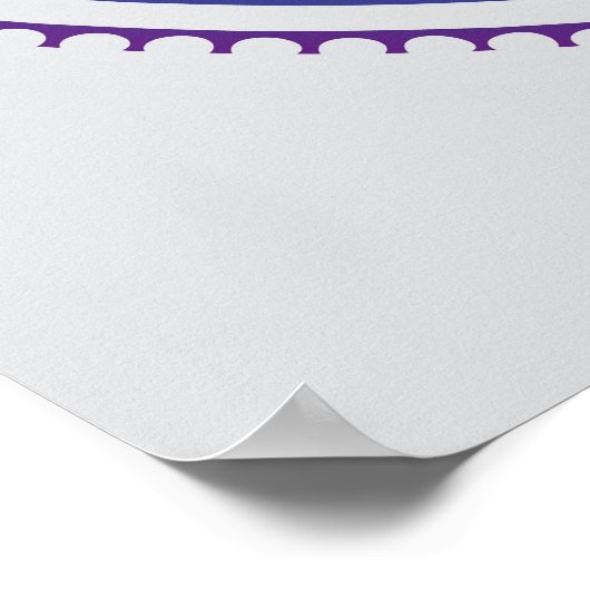 Labyrinth von Chartres Illustration - Rainbow Colo Poster (Ecke)