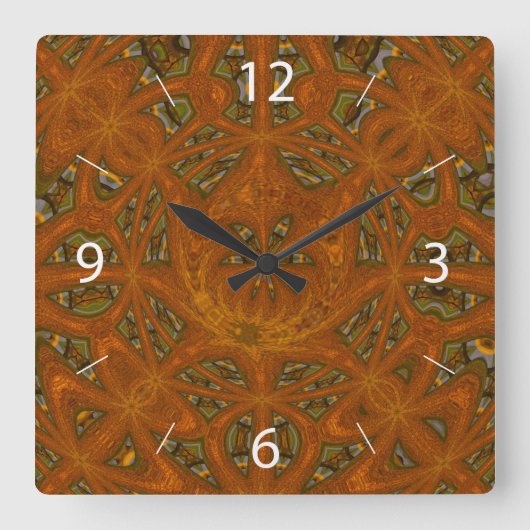 Labyrinth Wall Clock Quadratische Wanduhr (Vorderseite)