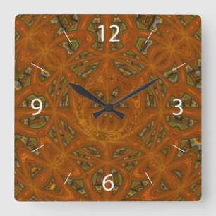 Labyrinth Wall Clock Quadratische Wanduhr
