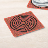 LABYRINTH XII Square Paper Untersetzer (angewinkelt)