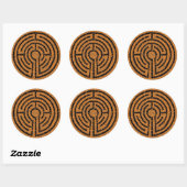 LABYRINTH XIII große runde Sticker (Blatt)