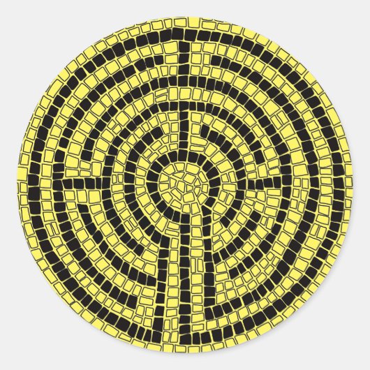 LABYRINTH XV Große Rundkleber Runder Aufkleber (Vorderseite)