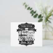 Labyrinth Zitat Sie haben keinen Power über mich Postkarte (Stehend Vorderseite)