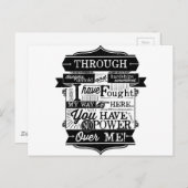 Labyrinth Zitat Sie haben keinen Power über mich Postkarte (Vorne/Hinten)