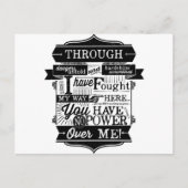 Labyrinth Zitat Sie haben keinen Power über mich Postkarte (Vorderseite)