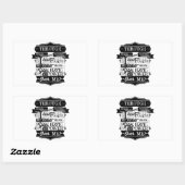 Labyrinth Zitat Sie haben keinen Power über mich Rechteckiger Aufkleber (Blatt)