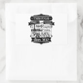 Labyrinth Zitat Sie haben keinen Power über mich Rechteckiger Aufkleber (Tasche)