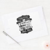 Labyrinth Zitat Sie haben keinen Power über mich Rechteckiger Aufkleber (Umschlag)