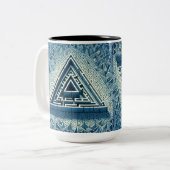 Labyrinth Zweifarbige Tasse (Vorderseite Links)