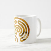 Labyrinthgold Kaffeetasse (VorderseiteRechts)