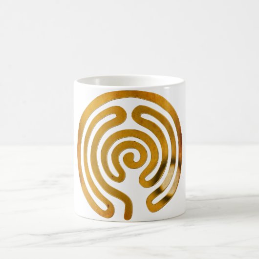 Labyrinthgold Kaffeetasse (Mittel)