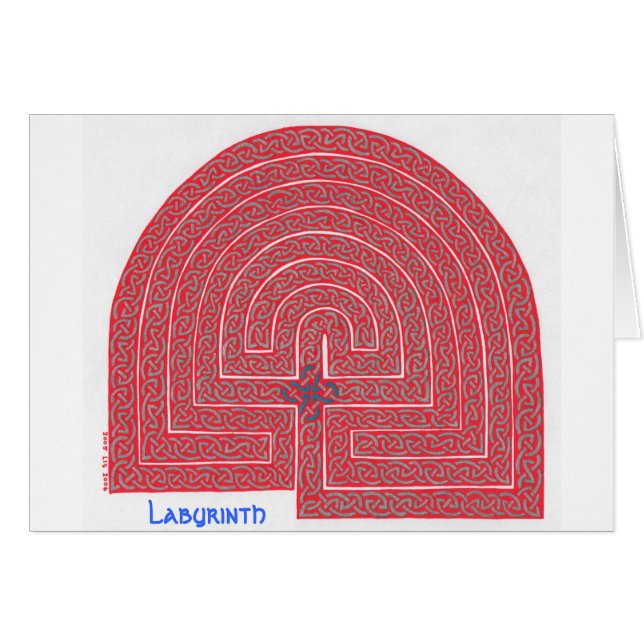 Labyrinthkarte (Vorderseite (Horizontal))