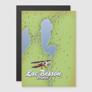 Lac Besson France-Karte Magnetkarte