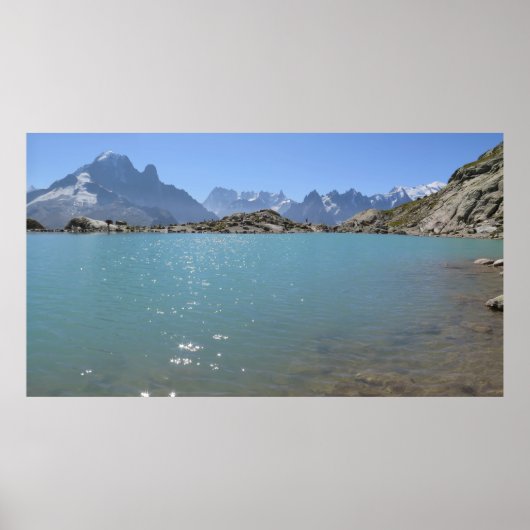 Lac Blanc Französische Alpen Chamonix Poster (Vorne)