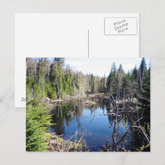 Lac Boyer Postkarte (Vorne/Hinten)