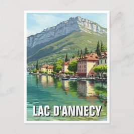 Lac D'Annecy Lake Annecy Frankreich Postkarte
