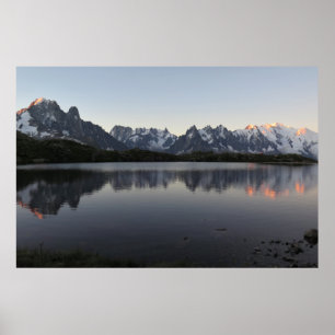 Lac de Cheserys Sonnenaufgang Chamonix Poster