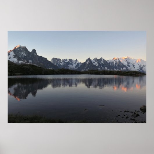 Lac de Cheserys Sonnenaufgang Chamonix Poster (Vorne)