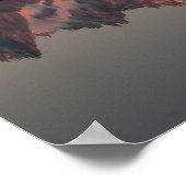 Lac de Cheserys Sonnenuntergang Französische Alpen Poster (Ecke)