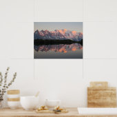 Lac de Cheserys Sonnenuntergang Französische Alpen Poster (Küche)