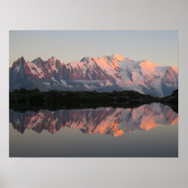 Lac de Cheserys Sonnenuntergang Französische Alpen Poster