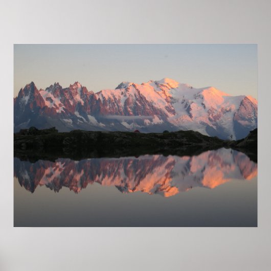 Lac de Cheserys Sonnenuntergang Französische Alpen Poster (Vorne)