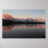Lac de Cheserys Sonnenuntergang Poster (Vorne)