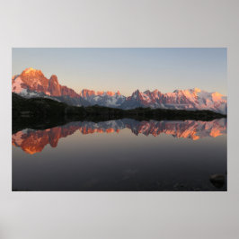 Lac de Cheserys Sonnenuntergang Poster