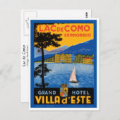 Lac de Como Postkarte (Vorne/Hinten)