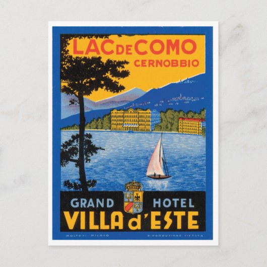 Lac de Como Postkarte (Vorderseite)