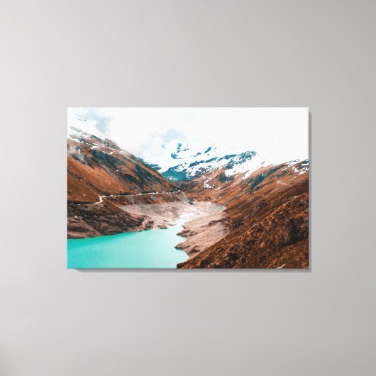 Lac de MoOut in der Schweiz Canvas Print Leinwanddruck (Vorderseite)
