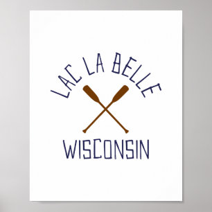 Lac La Belle Wisconsin im Freien Vintage Poster