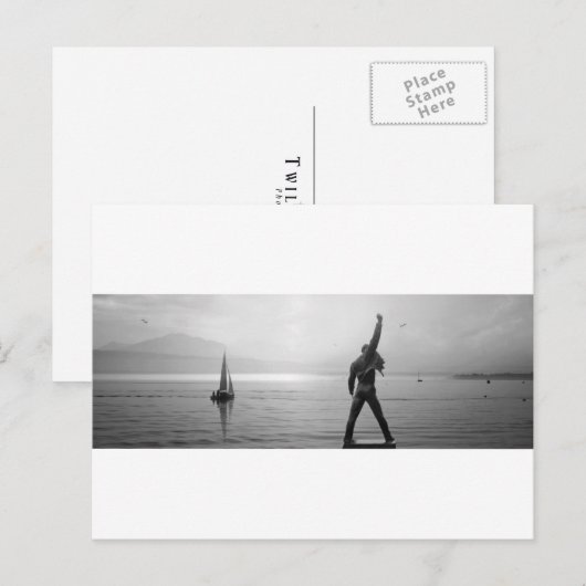 Lac Leman Postkarte (Vorne/Hinten)