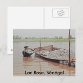Lac Rose, Sénégal Postkarte (Vorne/Hinten)