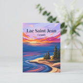 Lac Saint-Jean Kanada Postkarte (Stehend Vorderseite)