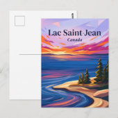 Lac Saint-Jean Kanada Postkarte (Vorne/Hinten)