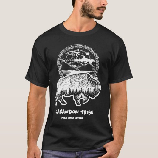 Lacandon Tribe Native Mexican Indian Proud Astro B T-Shirt (Vorderseite)